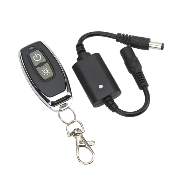 Interruptor de control remoto Compacto Fácil cableado Función de aprendizaje Interruptor remoto inalámbrico de plástico DC3.5V‑12V para tiras de luz de colores, lámparas de mesa, lámparas de noche
