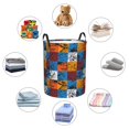 thumbnail image 7 of Cauagu colorful plaid Dinosaur for Laundry Basket,Collapsible Organizer Basket for Storage Bin Toy Bins Gift Baskets Bedroom Clothes Children Nursery Hamper -Small, 7 of 7