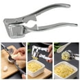 thumbnail image 2 of 1Pc Premium Garlic Press,Professional Metal Garlic Mincer Ginger Squeezer,Heavy Duty Garlic Crush Chopper,Easy to Squeeze and Clean,Metal Easy Squeeze Pressed Garlic Crusher with Handle,Silver, 2 of 8