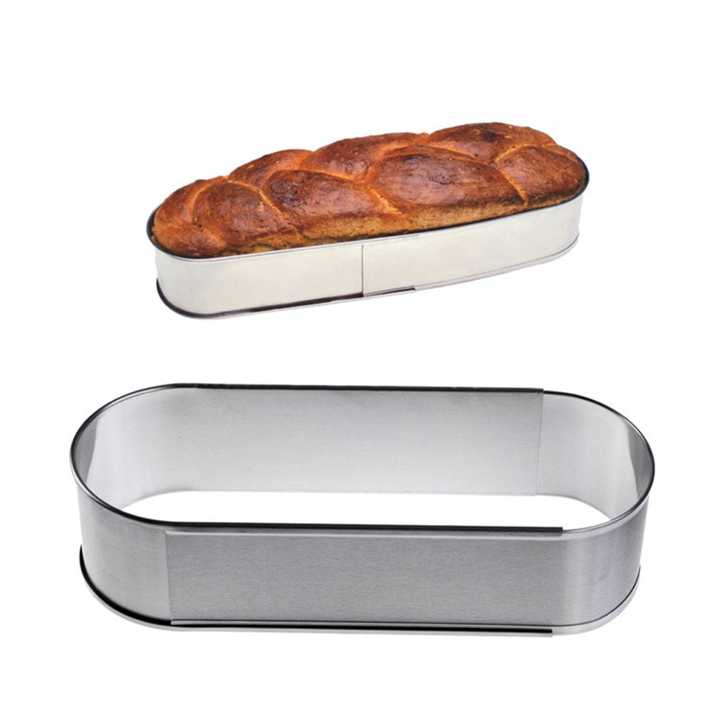 Oval Cake  Stainless Steel Baking Mousse Ring Retractable Extendable 