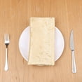 thumbnail image 6 of REGALWOVEN 6 Pack Cocktail Napkins Satin Cloth Napkins for Dinner, Parties, Restaurant Gold 19"x19", 6 of 7