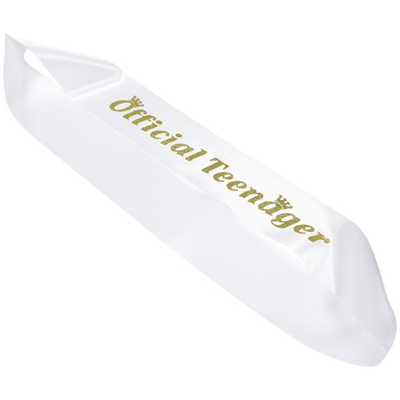 OUNONA Teenager Sash Cloth Gift for 13th Birthday Party Christmas Celebration 1 Pack