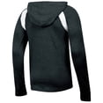 thumbnail image 3 of Women's Russell Heathered Black Texas A&M Aggies V-Neck Long Sleeve Raglan Hoodie T-Shirt, 3 of 3