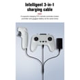 thumbnail image 5 of Cable De Carga 3 En 1 Compatible Con Dji Fpv 1.2M Nylon Usb A Cables Tipo C Cable De Carga Del Controlador De Drones Cateissary EL016243-00, 5 of 5