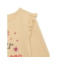 thumbnail image 3 of 365 Kids From Garanimals Girls Ruffle Tee with Long Sleeves, Sizes 4-10, 3 of 3
