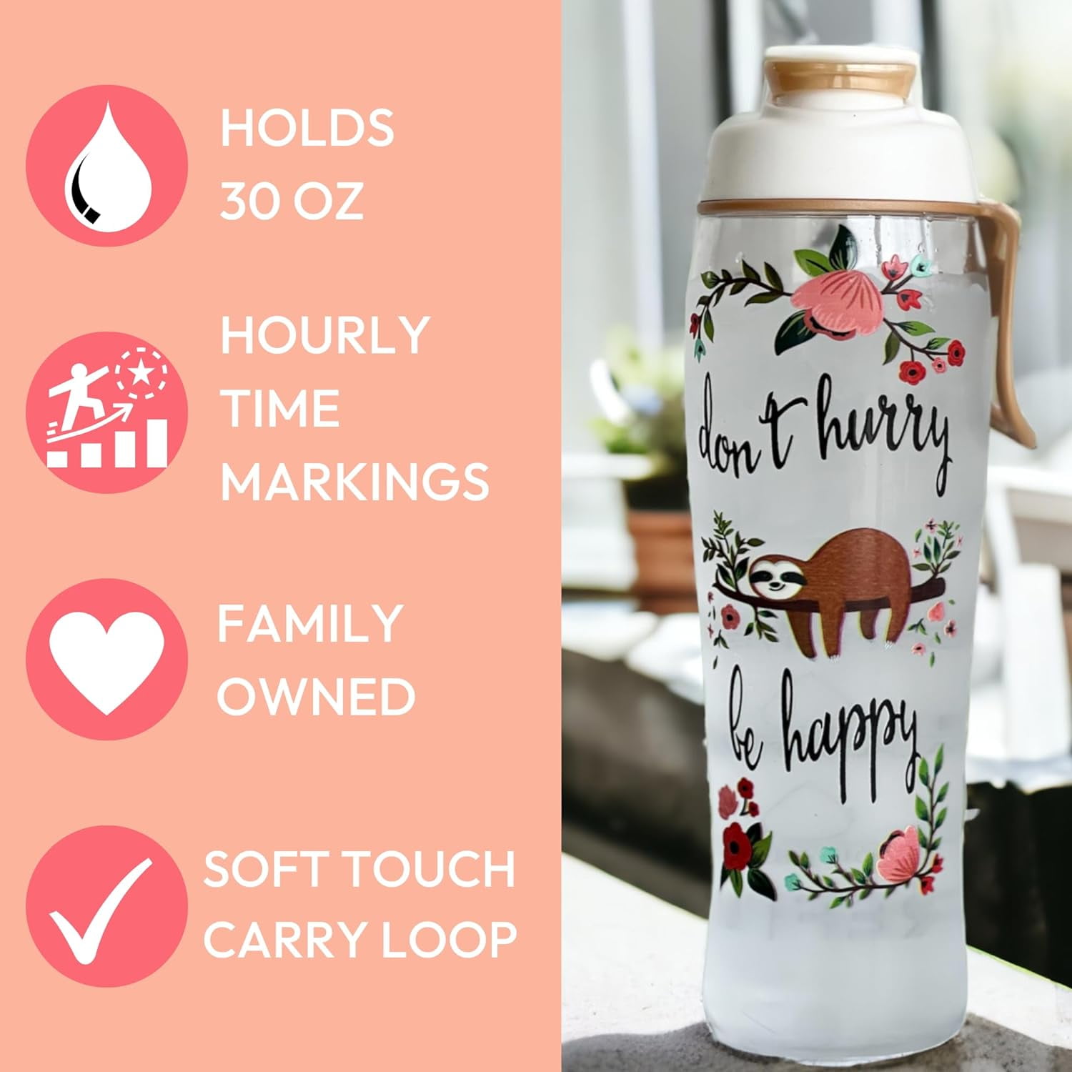 30 OZ water bottle, free of bisphenol A and toxic substances, inspirational  water bottle with straw,…See more 30 OZ water bottle, free of bisphenol A