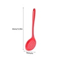 thumbnail image 4 of Food Grade Silicone Slotted Spoon 33cm High Heat Resistant Kitchen Utensil for Draining Oil and Water, 4 of 8