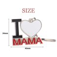 thumbnail image 2 of Game Characters Pixel Art Deco  Fashion Keychain Metal Keyring Holder Love MAMA Mother, 2 of 3