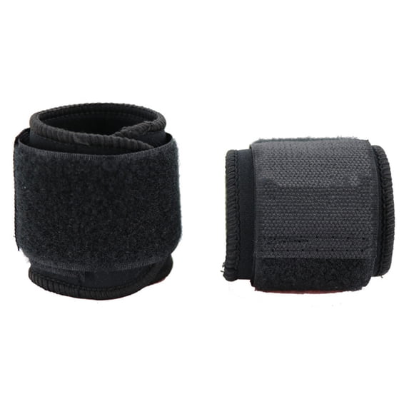 Minkissy 2Pcs Fitness Wristbands Black with Fast Drying and Comfortable Wrist Protection for Sports