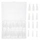 thumbnail image 1 of Full Cover Fake Nail 120Pcs Clear Fake Nails Suitable For Club and Weekend Dating Nail Accessories Transparent 3.8X1.2X0.5CM Color Holding, 1 of 3