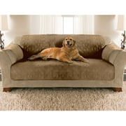 Angle View: Sofa Size Quilted Micro Suede Furniture Protector