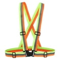 thumbnail image 1 of Chaleco de Seguridad Reflectante Uxcell, Chalecos Hi-Vis, Tiras de Alta Visibilidad Ajustables para Trotar al Aire Libre Amarillo/Naranja, 1 of 7