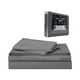 thumbnail image 1 of Juego de sabanas matrimoniales Bluelander de 4 piezas gris obscuro Bluelander CBHH-0167, 1 of 4