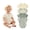 Light Green, variant on Newborn 5-Pack Short Sleeve Ribbed Bodysuits Soft Cotton Onesies with Envelope Neck and Snap Closure Neutral Unisex Multipack