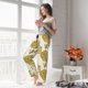 thumbnail image 5 of Fotbe Cartoon Honey Pot Bee Sunflower Pantalones de Pijama para Mujer, Pantalones de Dormir, Pantalones Pj con Cordón y Bolsillos-Medium, 5 of 6