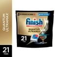 thumbnail image 1 of Finish Quantum UltraMax Lot de 21 pastilles de détergent pour lave-vaisselle Diamond Shine, élimine les taches brûlées et séchées pendant 24 heures, pas de pré-rinçage nécessaire, 21 comprimés, 1 of 22