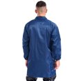 thumbnail image 4 of Hansber Unisex Workshop Uniform Resistant Work Coat Long Sleeve Dustproof Lab Jacket with Cuff Navy Blue XL, 4 of 7