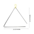 thumbnail image 3 of 5 Sets Percussion Triangle Iron Instrument Children Triangle Instrument with Strikers, 3 of 5