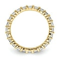 thumbnail image 2 of Auriga Fine Jewelry 14K Yellow Gold Size 5.5 Shared Prong 1 carat Diamond Complete Eternity Band for Women, 2 of 6