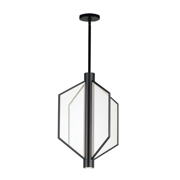 ET2 Lighting - Telstar - 24 Inch 4 LED Medium Pendant-Black Finish