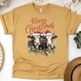 thumbnail image 1 of Moo Cow Shirt | Cute Farm Animal Graphic Tee for Country Lovers, Gold, Size M, 1 of 6