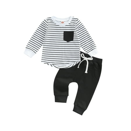 

Nokpsedcb 2Pcs Baby Boys Summer Clothing Sets Patchwork Tank Tops T-Shirt Shorts Outfits Toddler Vest Tops Summer Outfit Set Black 0-6 Months