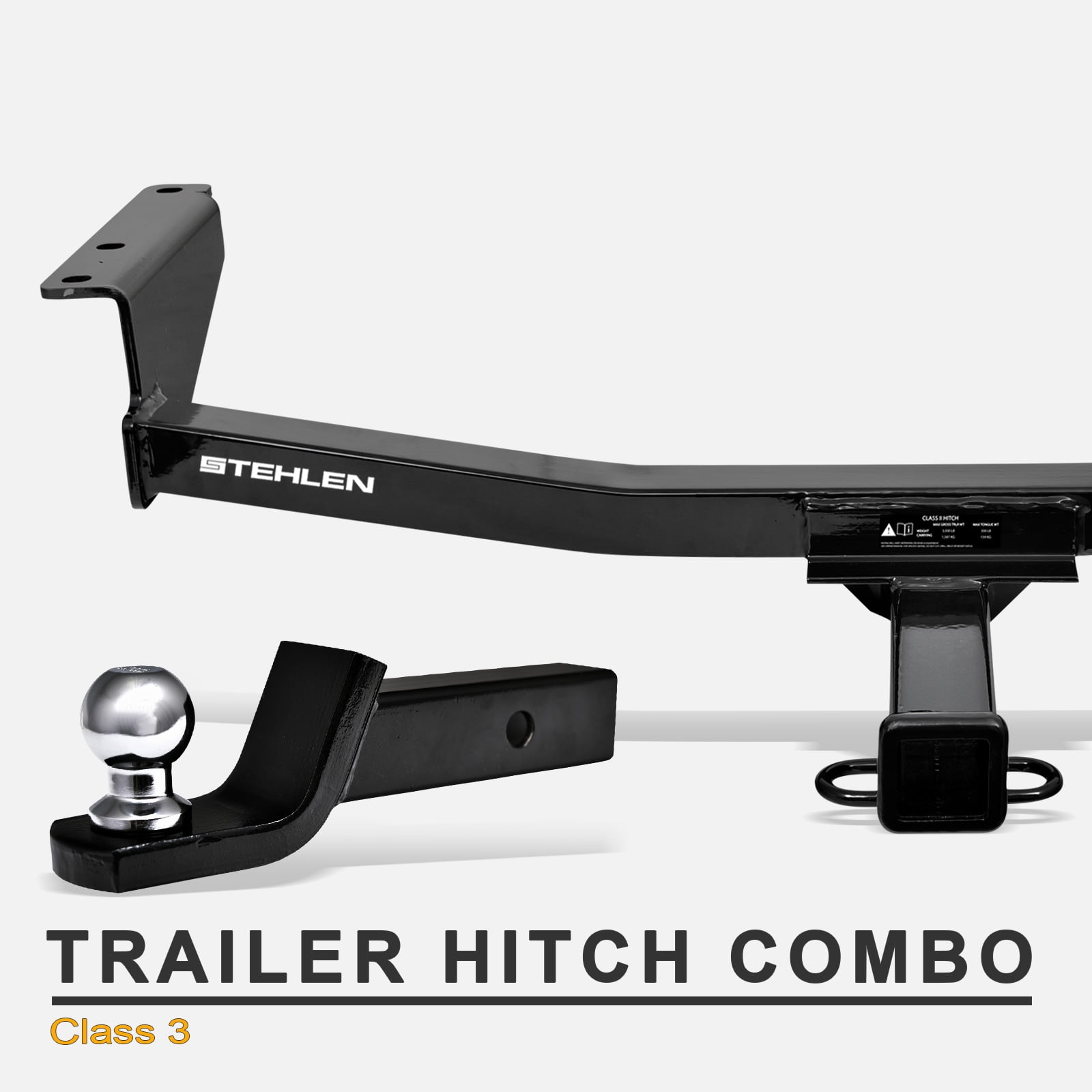 Stehlen 733469492337 Class 3 Trailer Hitch Receiver 2" with Loaded Ball 2014 Nissan Rogue Trailer Hitch