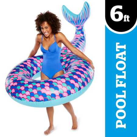 BIGMOUTH INC. Vinyl Inflatable Giant Mermaid Tail Pool Float, Patch Kit