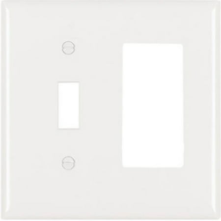 UPC 785007192223 product image for Pass & Seymour SP126WU White 1-Toggle & 1 Decorator Opening Urea Wall Plate | upcitemdb.com