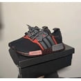thumbnail image 3 of Adi - das Mens NMD R1 Shoes Size US 4.5 Black Red Gray Lace Up Boost Print Runner, 3 of 4