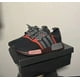 thumbnail image 3 of Adi - das Mens NMD R1 Shoes Size US 4.5 Black Red Gray Lace Up Boost Print Runner, 3 of 4