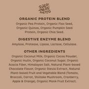 KOS Plant Based Protein Powder, Chocolate USDA Organic - Low Carb Pea Protein Blend, Vegan Superfood with Vitamins & Minerals - Keto, Soy, Dairy Free - Meal Replacement for Women & Men - 15 Servings