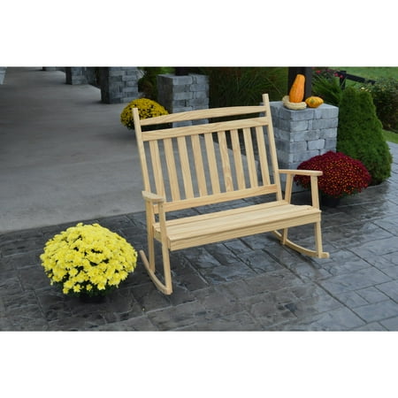 Back Double Rocker - A & L Furniture Double Classic Porch Rocker
