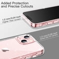 thumbnail image 4 of JETech Glitter Case for iPhone 13 6.1-Inch, Bling Sparkle Shockproof Phone Bumper Cover, Cute Sparkly for Women and Girls (Clear), 4 of 7