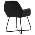 thumbnail image 3 of vidaXL Dining Chairs 6 pcs Black Velvet, 3 of 5