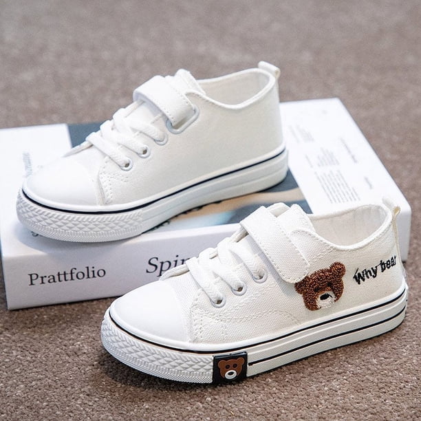 Zapatos de lona para niños, primavera y otoño, zapatos de tabla blancos para niñas, zapatos blancos finos y transpirables de verano para estudiantes y niños