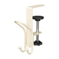 thumbnail image 2 of Clamp-On Desk Hook for Backpack, No-Drill Stainless Steel Bag Hanger with Strong Load-Bearing, for Office, Classroom & Dorm 1Pc Complexion, 2 of 6