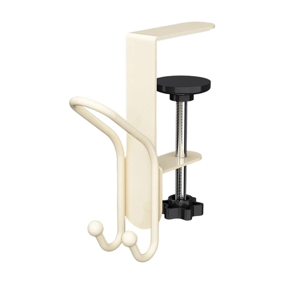 Desk Backpack Hook for School Table Student Purse Hanger Heavy Duty Stainless Steel Bag Hanging Clip No Drill Portable Tableside Backpack Holder Rack,Complexion