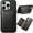 Black, variant on for Samsung A14 Crocodile Pattern Leather Phone Case, Classic Croc-printed Check Leather Magnetic Folio Flip ID Credit Card Holder Slot Back Cover Bag, Kickstand Support