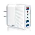 thumbnail image 1 of Cargador Usb Bloosom  Adaptador De 55w 6 Puertos Lagom Cubo 3 Usb + 3 Tipo-c Blanco, 1 of 4