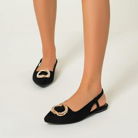 

Women‘s Slingback Flat Shoes Breathable Lightweight Pointed Toe Shoes Women‘s Footwear