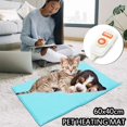 thumbnail image 3 of Almohadilla calefactora eléctrica de 10 niveles para mascotas, resistente al agua calefactora estera, calentamiento de invierno, cama para perros y gatos, 60x40cm, 30W, 3 of 4