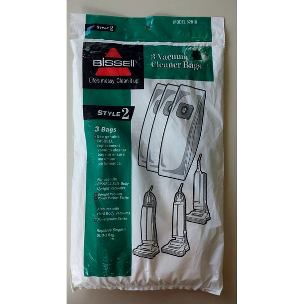 Bissell Style 2 Vacuum Cleaner Bags Genuine 3 Bags 32018 Walmart