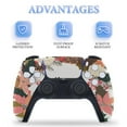 thumbnail image 4 of Skin Sticker for PS5 Slim Standard PS5 Pro Disc Digital Edition Console and Controllers Decals for Playstation 5 (Merry Christmas Lettering Wreath Leanfs,PS5 Slim Disc Edition), 4 of 5
