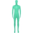 thumbnail image 6 of FRSASU Men's and Women's Bodysuit Jumpsuit Costume Stretchy Spandex Unitard Cosplay Full Body Suit Zentai Skin Suit Mint Green, 6 of 7