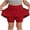 Red, variant on Girls Athletic Skort with Shorts - Tennis Cheerleading Play Skirt with Pockets, Comfortable Stretch Fabric for School Sports and Gym