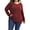 2# Red, variant on SWQZVT Sweaters for Women Plus Size Long Sleeve Tunic Tops Fall Casual Crewneck Shirts Loose Oversize Blouses for Winter Clothes