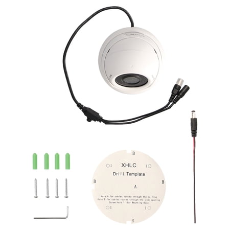 Spyclops SPY-DOME2W4N15 5.0-Megapixel LITE Outdoor Manual Varifocal Turret Dome Coax Camera (White)
