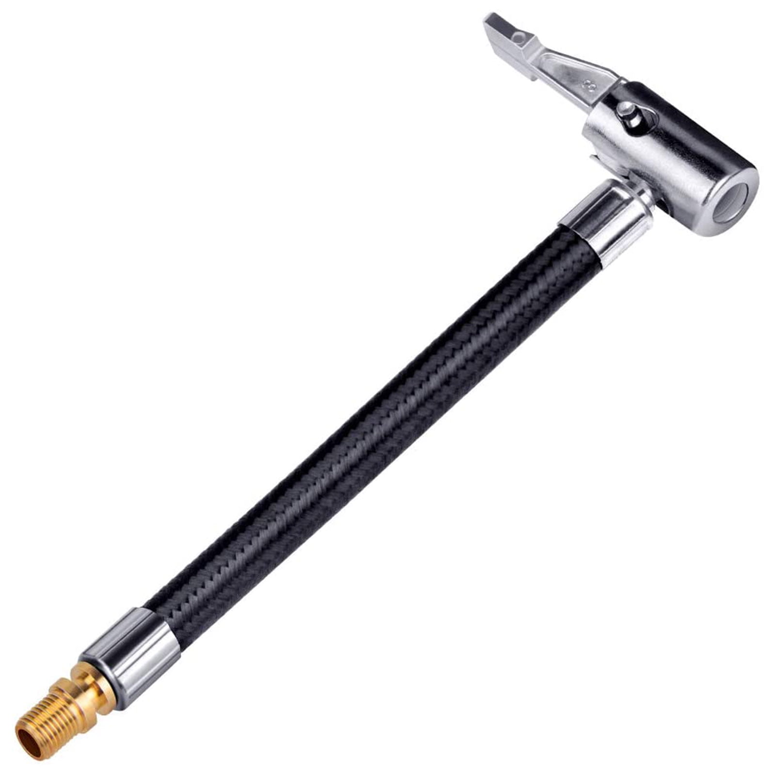 Air Inflator Hose,Tube Tire Valve Inflator Compressor Pump Bike Car Tire Inflatable Tube Tire Car Tire Air Chuck Inflator Compressor Air Inflator Buzhi