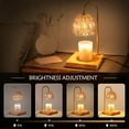 thumbnail image 7 of Nordic Hygge Electric Dimmable Candle Lamp Warmer with Timer, Christmas Birthday Gifts for Mom Women, 7 of 7